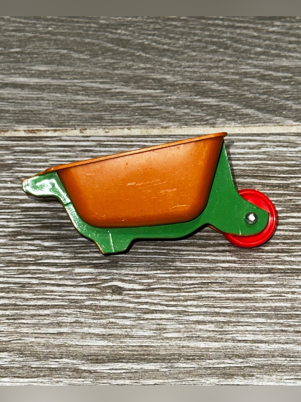 Playmobil Brown Wheelbarrow Garden Construction Toy Figure Compatible Vintage